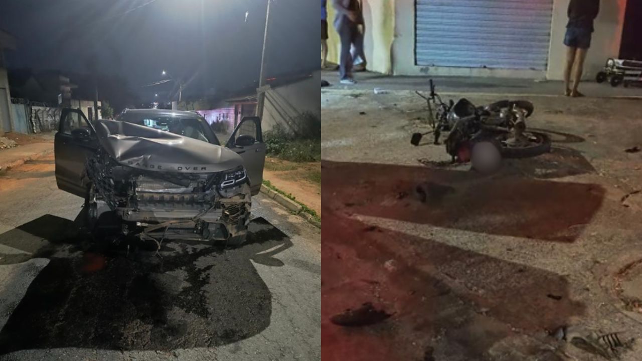 Mulher de 25 anos morre na garupa de moto em Aparecida de Goiânia após atropelamento por carro de luxo