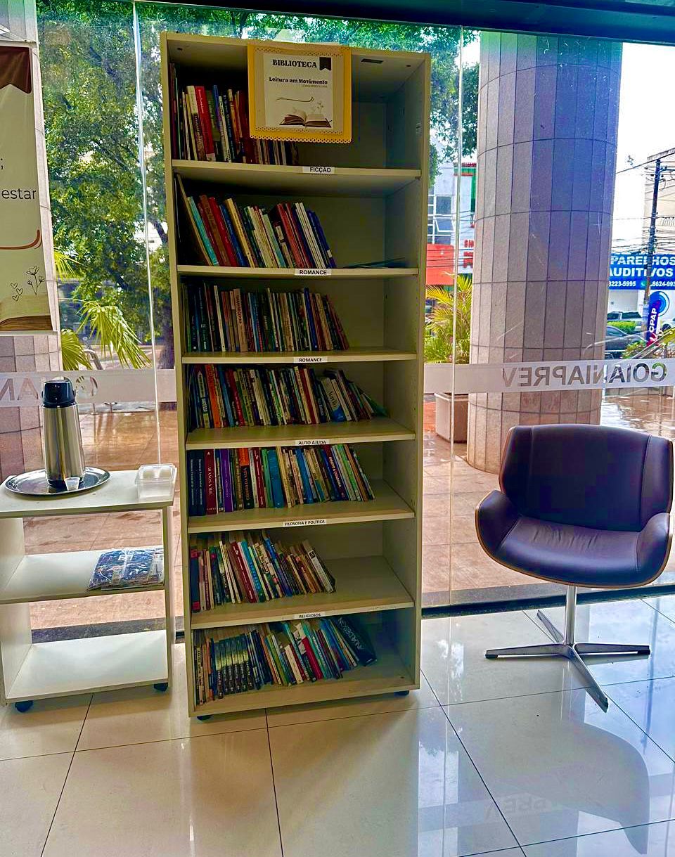 Biblioteca Leitura em Movimento do GoiâniaPrev chega a 300 livros