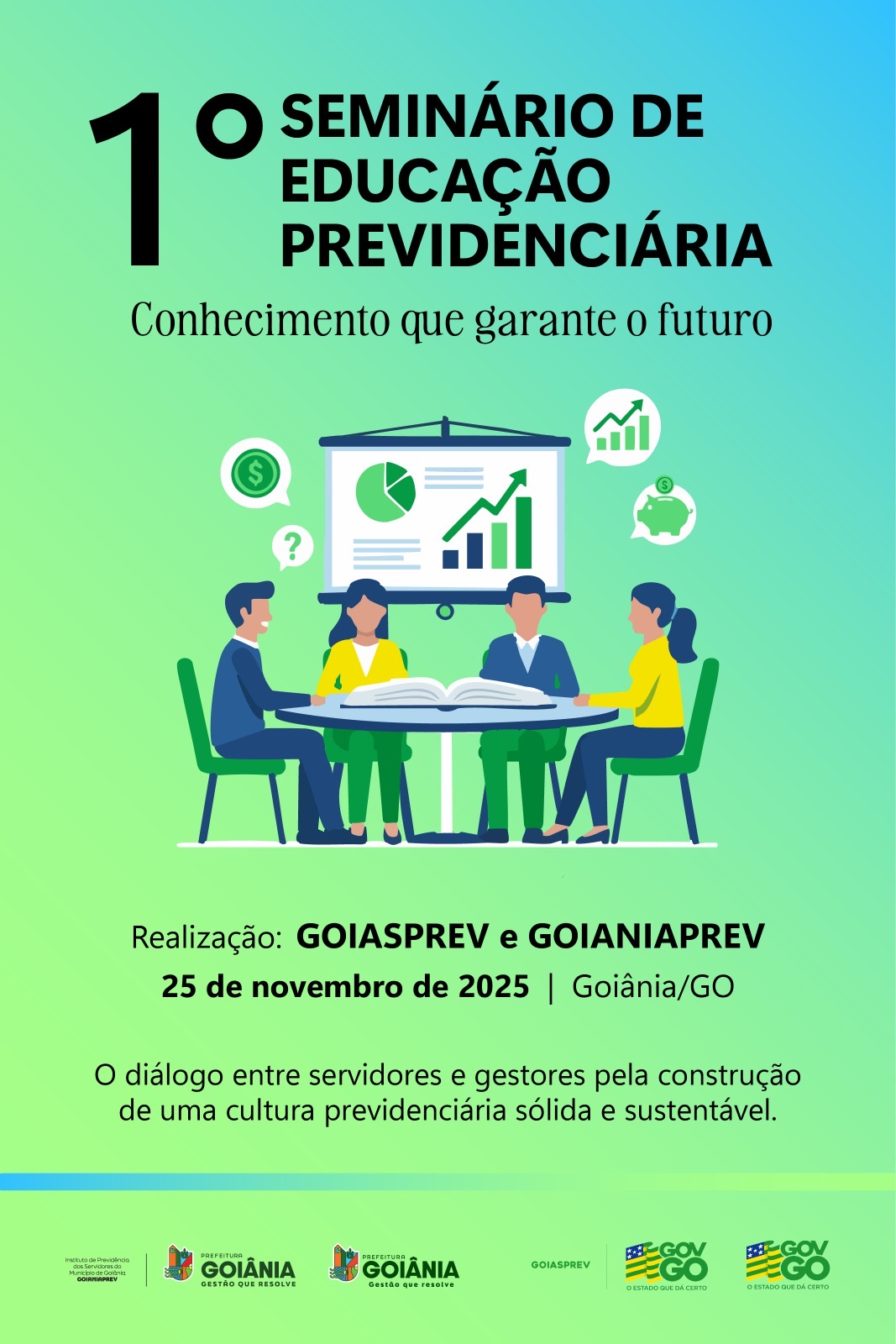 Prefeitura de Goiânia abre inscrições para 1º Seminário de Educação Previdenciária