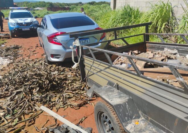 GCM de Aparecida flagra descarte irregular de entulho no Buriti Sereno