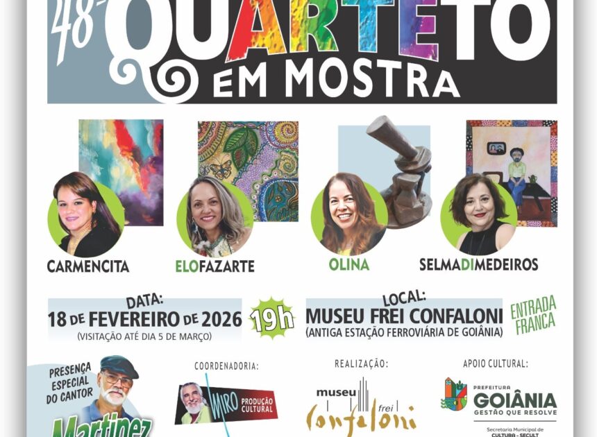 Museu Frei Confaloni recebe vernissage Quarteto em Mostra