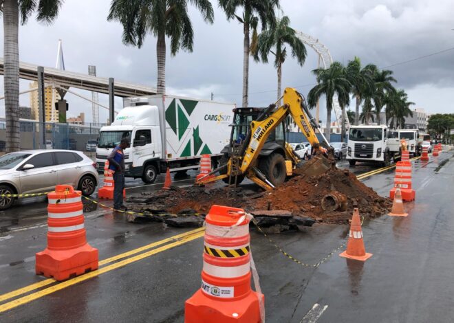 Prefeitura de Goiânia recupera erosão na Avenida Paranaíba