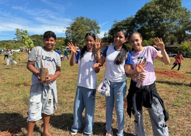 MotoGP Goiânia: prefeitura promove plantio de 1,5 mil mudas com estudantes em ação ambiental