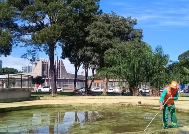 Comurg promove zeladoria nas 23 fontes e espelhos d’água de Goiânia