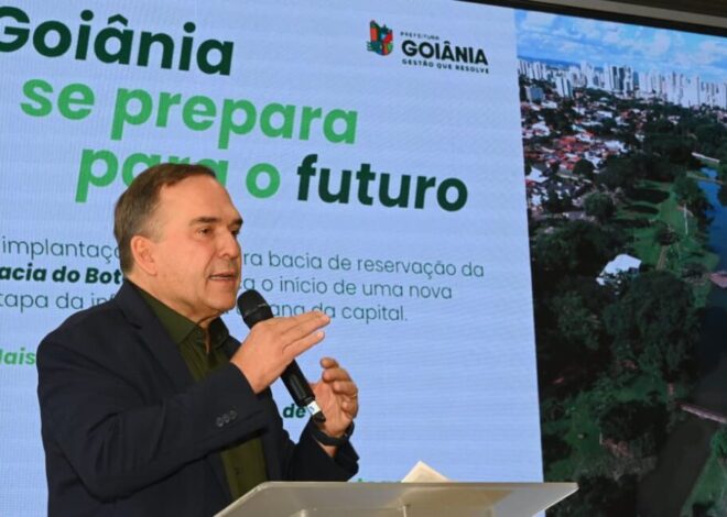 Prefeito Sandro Mabel anuncia primeira grande obra de contenção de alagamentos na bacia do Córrego Botafogo