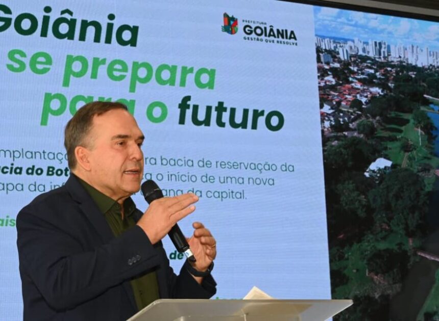 Prefeito Sandro Mabel anuncia primeira grande obra de contenção de alagamentos na bacia do Córrego Botafogo