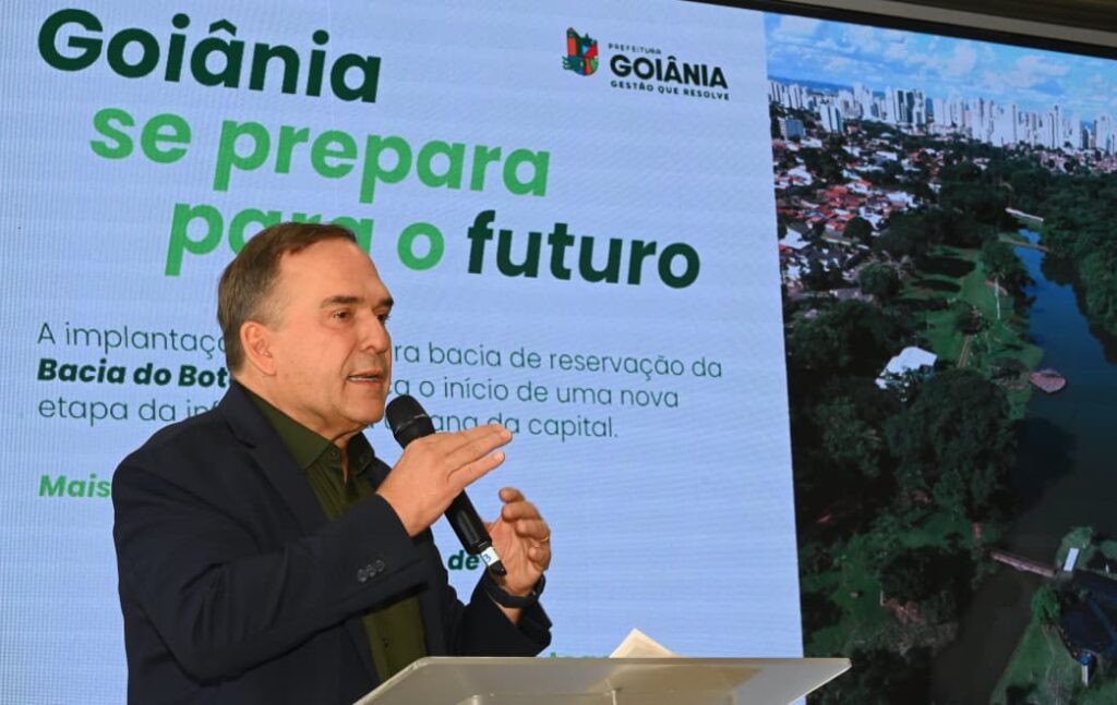 Prefeito Sandro Mabel anuncia primeira grande obra de contenção de alagamentos na bacia do Córrego Botafogo