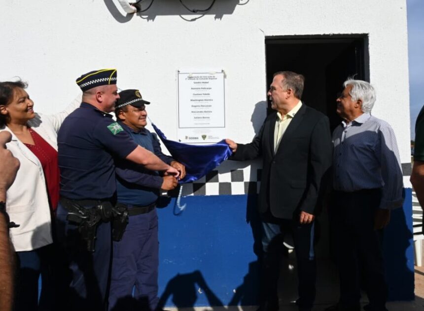 Prefeito Sandro Mabel inaugura nova base da Guarda Civil Metropolitana na região Leste de Goiânia