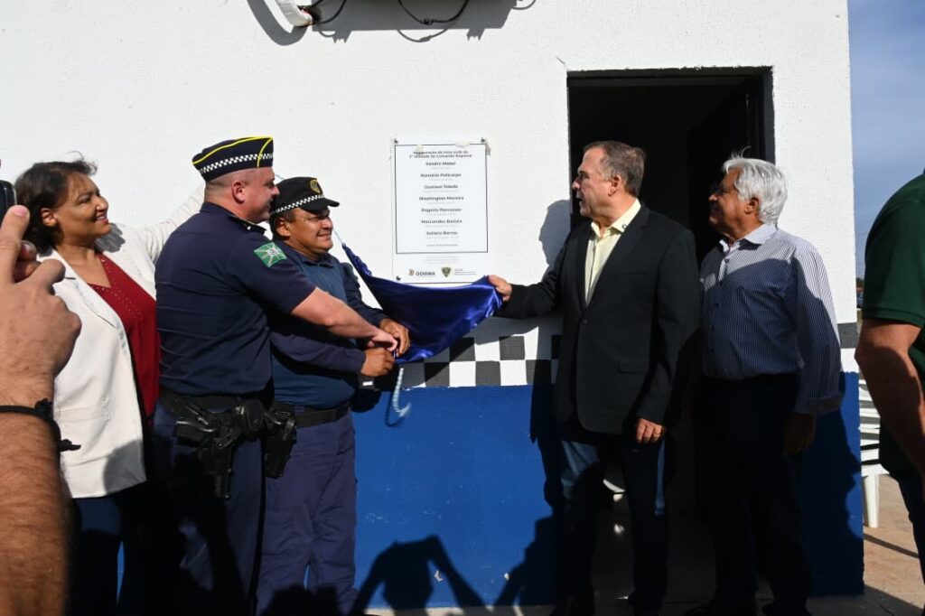 Prefeito Sandro Mabel inaugura nova base da Guarda Civil Metropolitana na região Leste de Goiânia