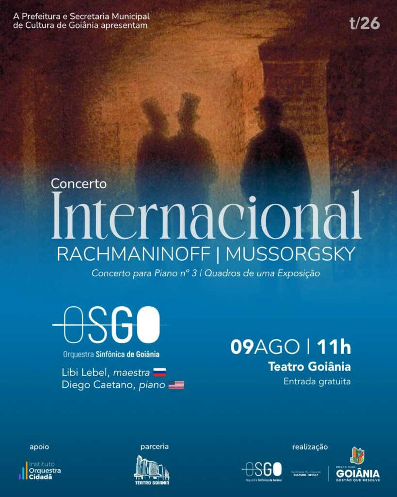 Orquestra Sinfônica de Goiânia apresenta Concerto Internacional neste domingo 9 de agosto